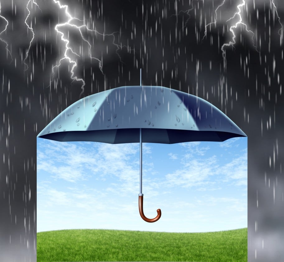 parapluie pour illustrer la portabilité de la mutuelle et de la prévoyance