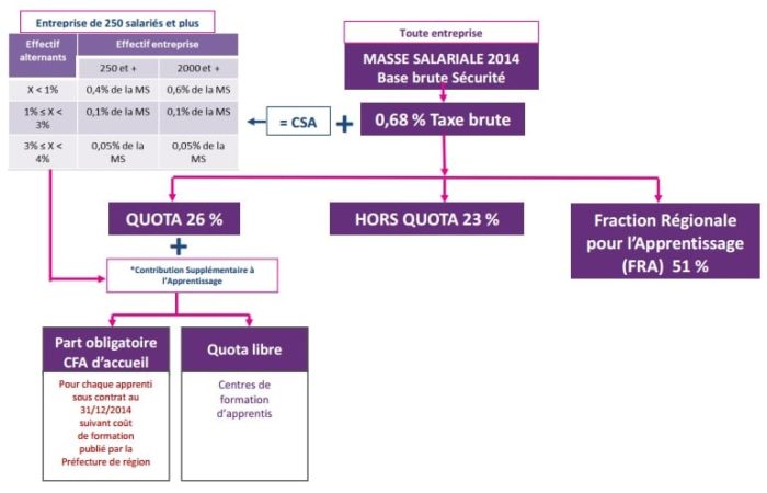 schéma taxe d'apprentissage