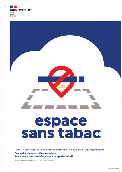 Interdit de fumer sur le lieu de travail !